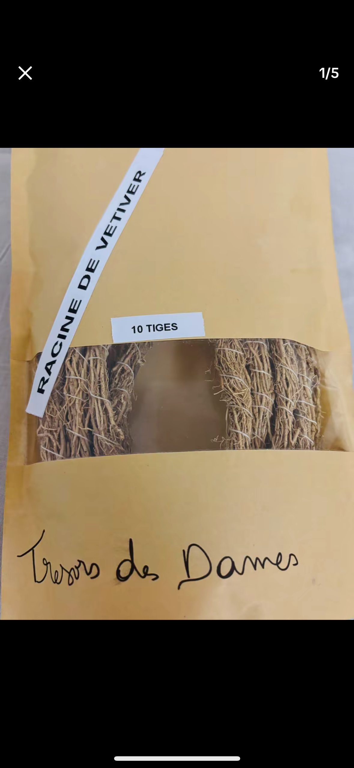 10 tiges de Racine de Vetiver / Khamare / Ngongoli